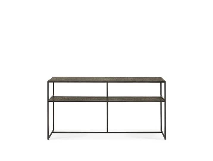 Ethnicraft Pentagon Konsolentisch 75x150 cm Whisky-Black metal