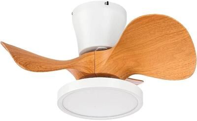 Drop Dash Deals Ceiling Fan With LED Light Large Air Volume, Remote Control For Dining Room oak