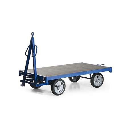 Bako Logistiksysteme Industrie-Anhänger mit Kugellenkkranz 5t Traglast Vollgummi 2000x1000mm