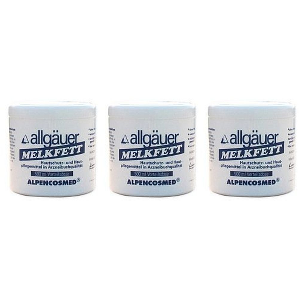 3x Allgäuer Melkfett 3x500 ml Körperpflege