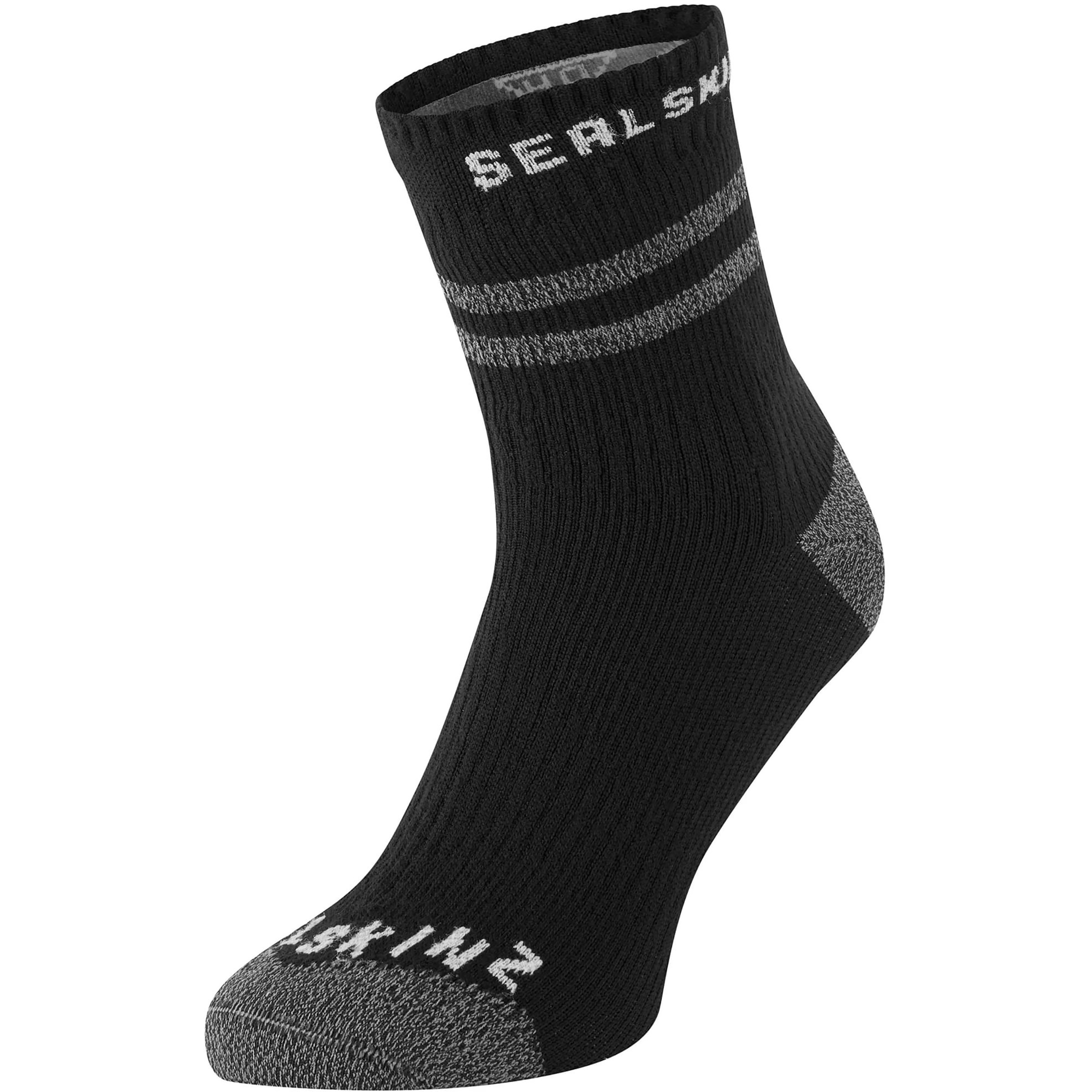 SealSkinz Mautby Wandersocken schwarz Größe 43 Trekking Elastisch Wasserabweisend