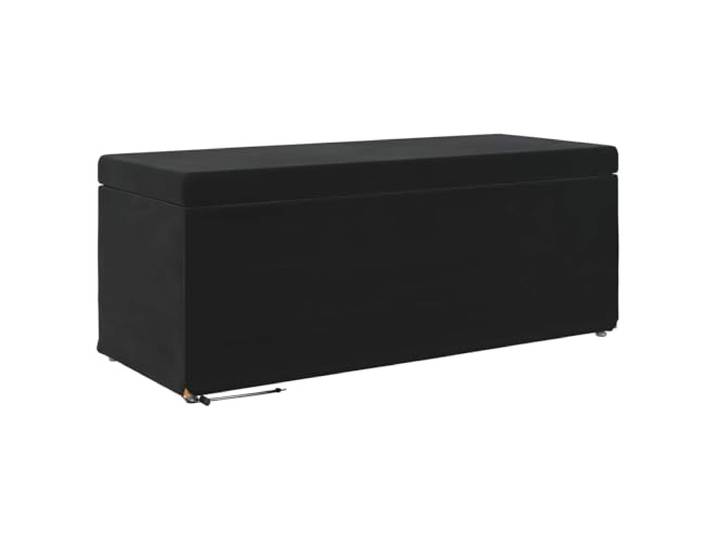Makastle Hocker Schwarz 101 x 41 x 40 cm Samt und Engineering Holz