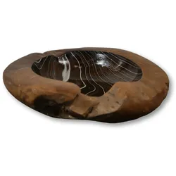 HSM Collection Obstschale Teakholz mit Epoxy, ø 30 x 6 cm