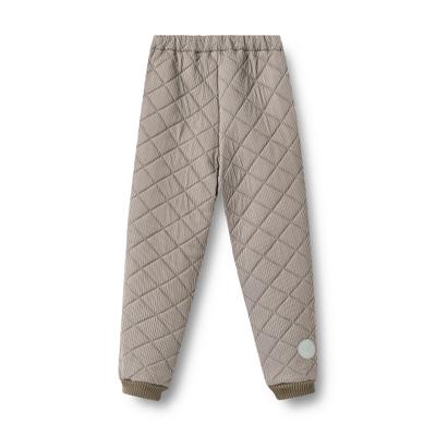 Thermohose WHEAT "Thermo Pants Alex", Mädchen, Gr. 140, N-Gr, beige (9622 braun stripe), Web, Obermaterial: 100% Polyester, gestreift, lang, Hosen Thermohose, Kunstfaser, wasserdicht, Reflektor