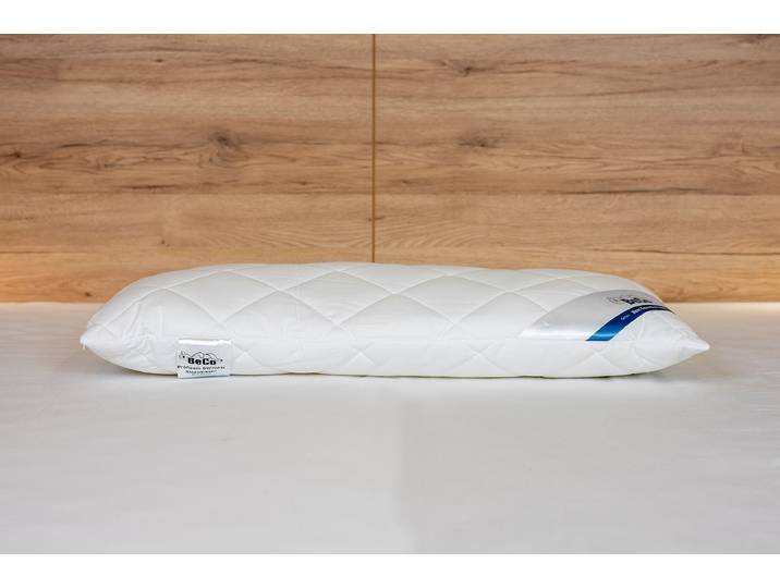 Oreiller BW60 Blanc 40 x 10 x 80cm Revêtement en percale de coton, garnissage en fibre climatique
