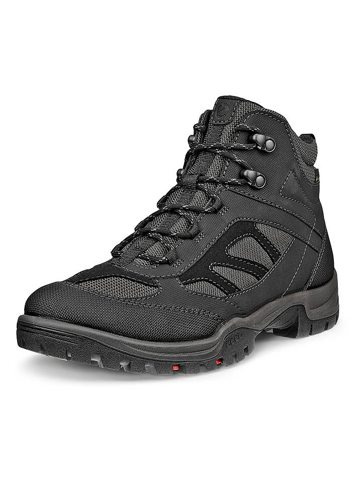 Ecco Leder-Trekkingschuhe "XPEDITION III" in Anthrazit - 39