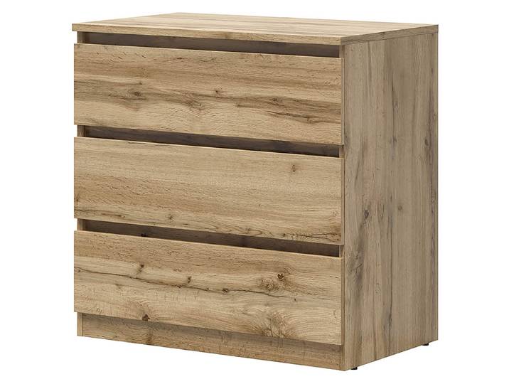 Kommode - Höhe 76 cm 75cm Holz/Wotaneiche Dekor