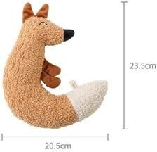 Inspired Finds Interactive Squeaky Plush Chew Toy For Cats And Dogs fox