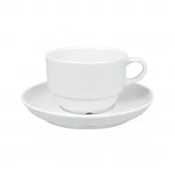 Delta Teetasse Cl 17 H 5,5 Ø Cm 8 Stapelbar Gural 12er-Pack (Teller NICHT enthalten)