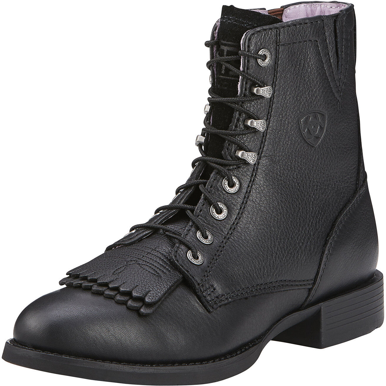 Women's Heritage Lacer II Boots in Black Deertan, Size: 5.5 B / Medium by Ariat