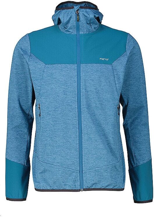 MERU Herren Fleecejacke Faxe Powerstretch Hoodie dunkelblau   XXL M