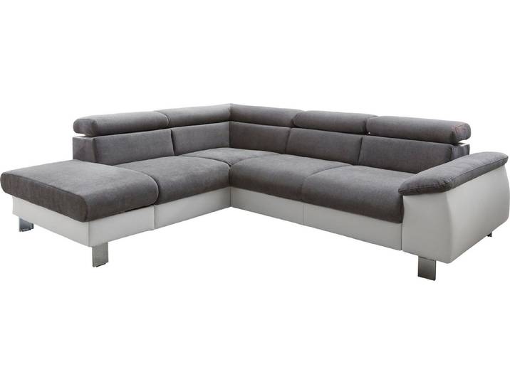 COTTA Ecksofa Komaris L-Form, B: 249 cm, mit Kopfteilverstellung, optional Schlaffunktion, Bettkasten & Licht