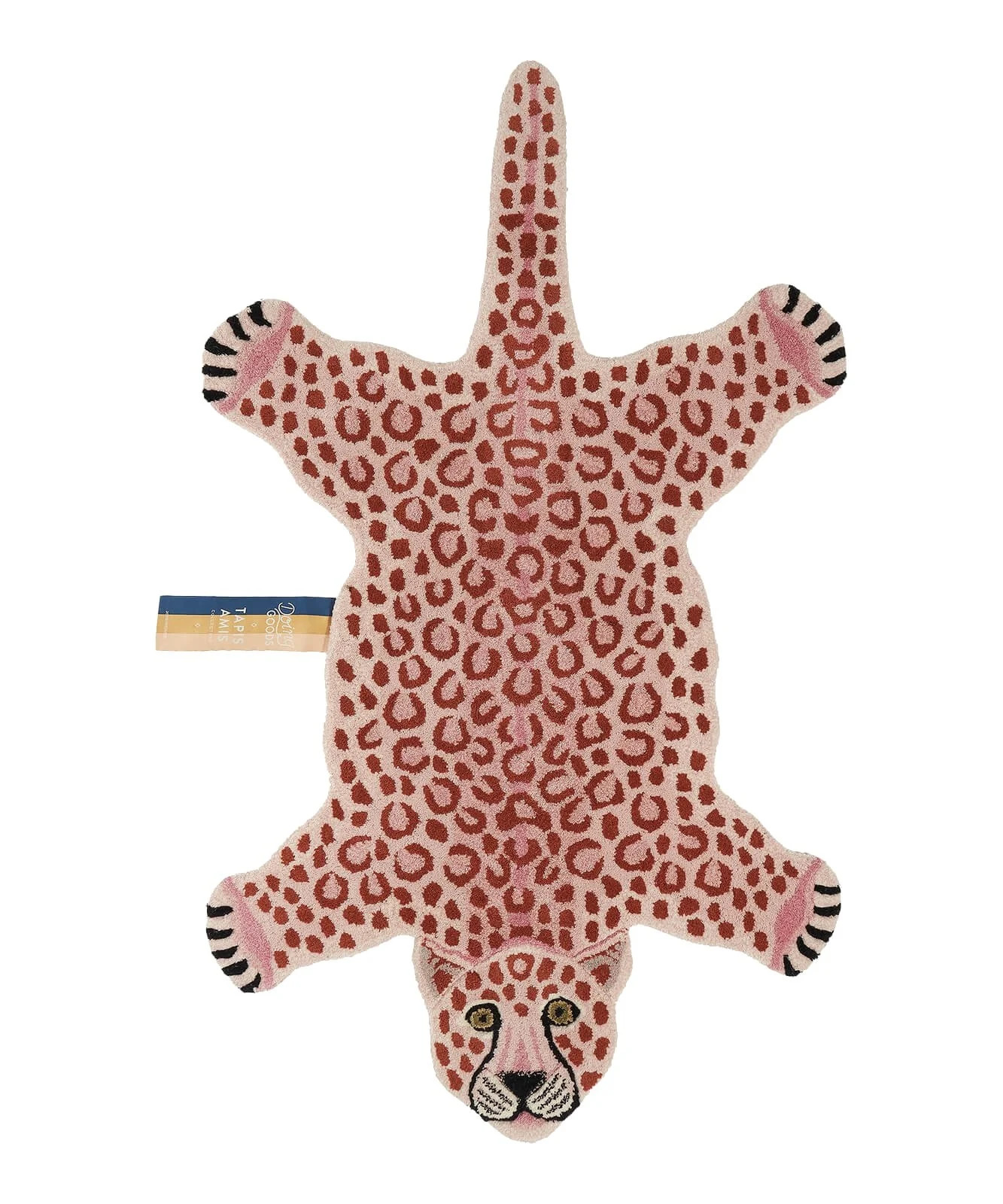 Doing Goods Vloerkleed Pink Leopard L - Wol en Katoen