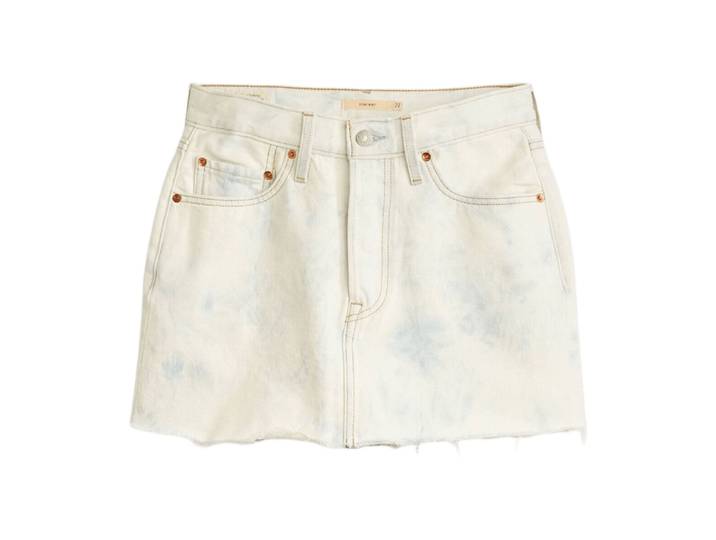 LEVI'S Jupe Icon blanche - Lavage clair