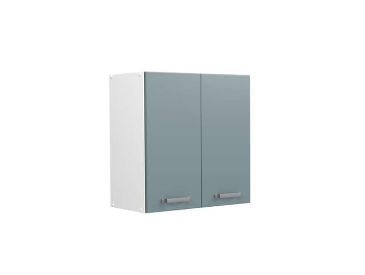 Vicco Hängeschrank R-Line , Blau-Grau 60 cm mit Türen, zur Wandmontage zur Aufbewahrung von Haushaltsutensilien