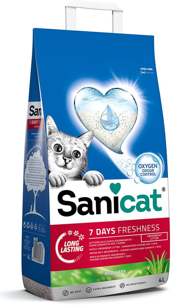 Sanicat Lettiera 7 Days Freshness KIT RISPARMIO 8x4L