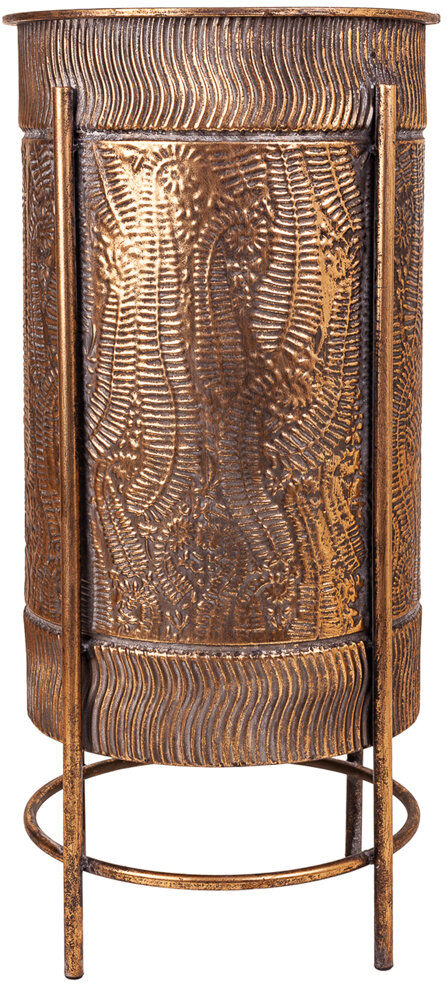 Bloomsbury Market Nikko Metal Plant Stand Brown 65cm H X 30cm W X 30cm D