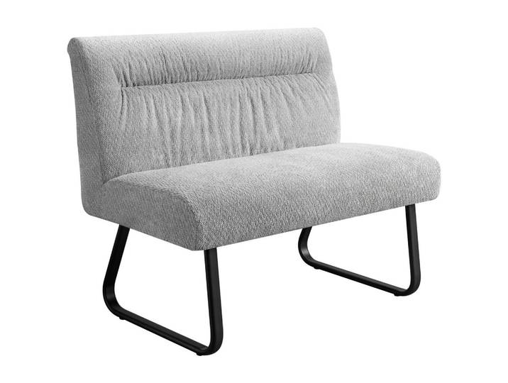 Stylife Sitzbank, Grau, Metall, 2-Sitzer, 100x86x61 cm, Bsci, Esszimmer, Bänke, Sitzbänke