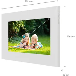 Thomson Intelligenter Digitaler Bilderrahmen, 7 Zoll HD (7", 1024 x 600 Pixel), Digitaler Bilderrahmen, Weiss