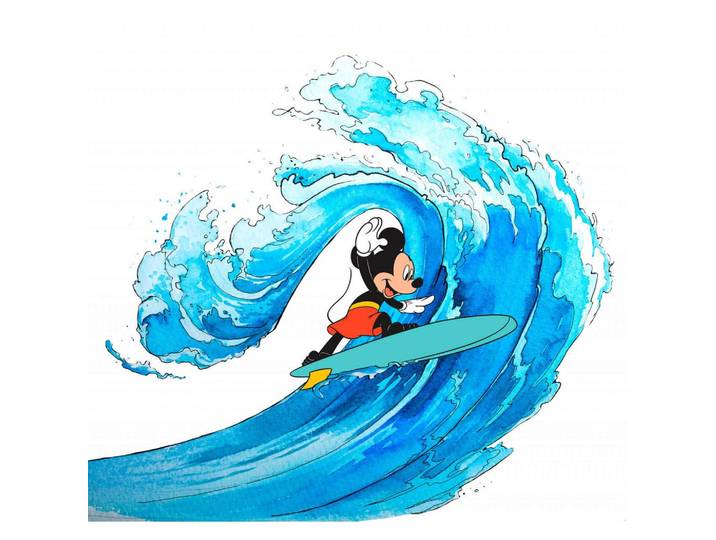 FOTOTAPETE MICKEY SURFING