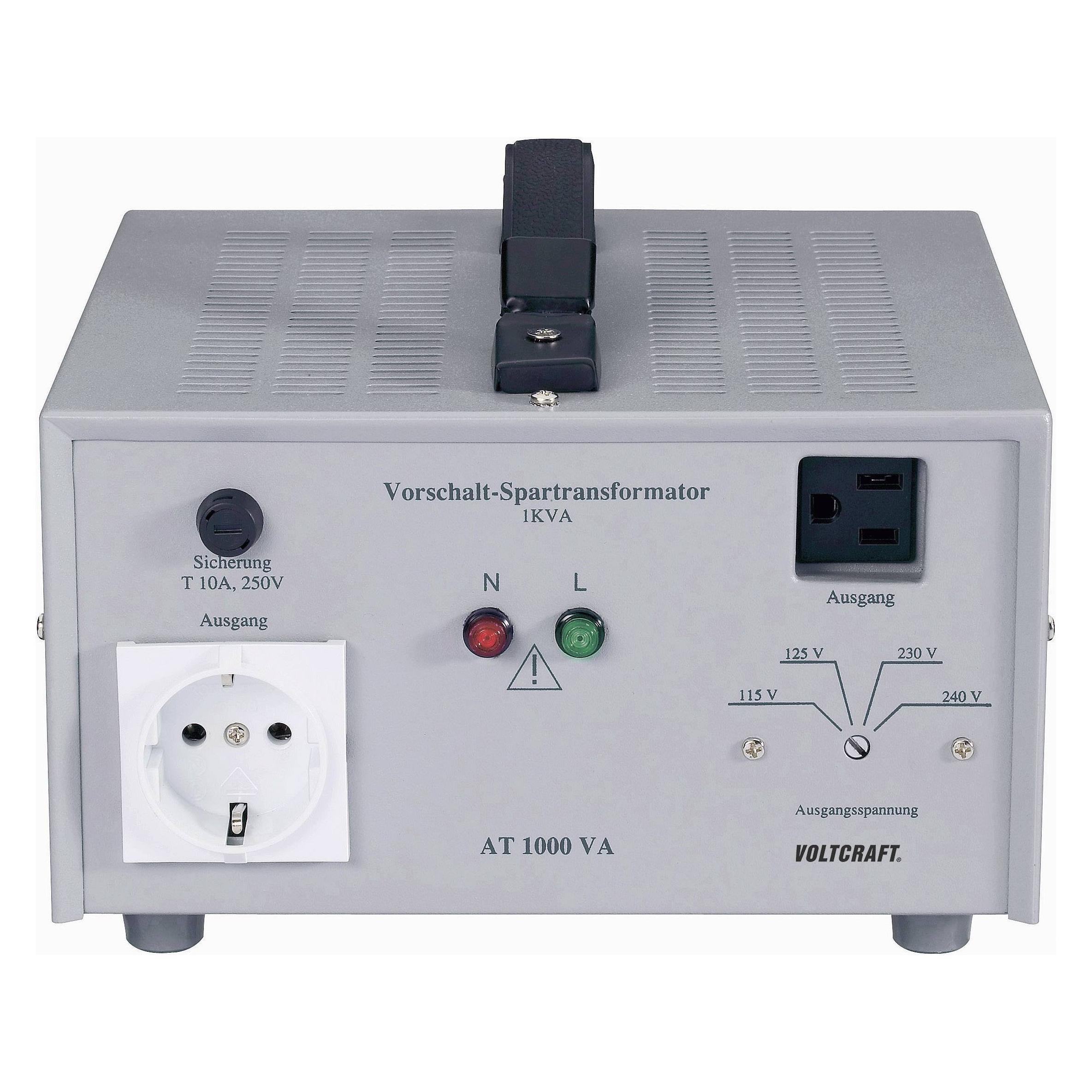 Voltcraft AT-1000 NV Vorschalt-Transformator Spannungswandler 115/125/230/240 V/AC (AT 1000VA)