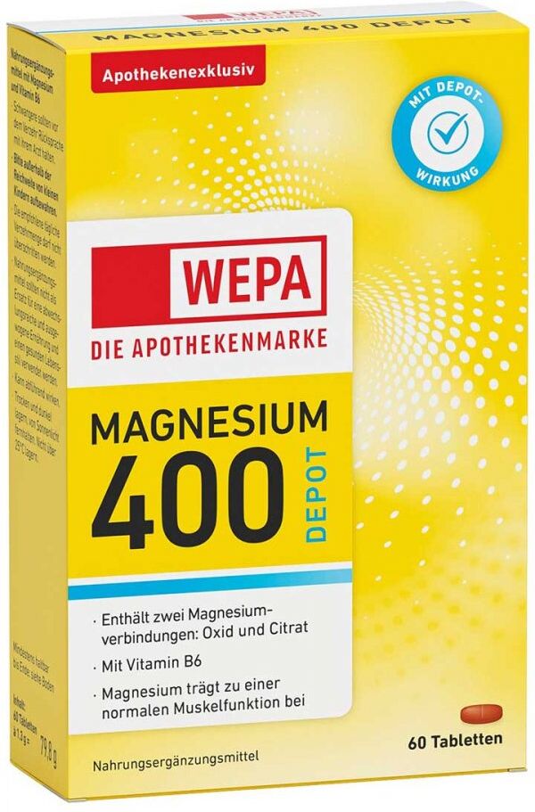 Wepa Magnesium 400 Depot+b6 Tabletten