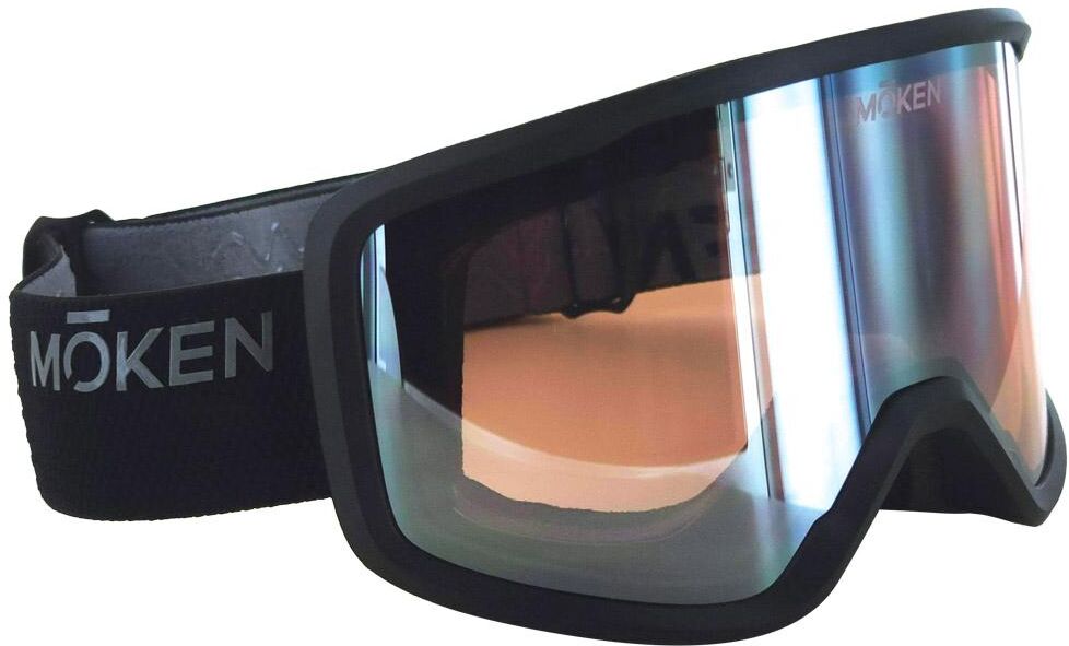 Moken Vision  - Two Black Silver Pink Flash Silver - Masque de Ski