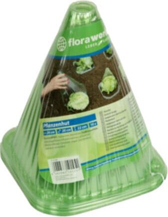 floraworld Pflanzenhut 10er Set Kunststoff, grün (12560)