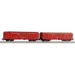PIKO 58232 H0 2er Set GroßraumGüterwagen 401Ka Gags-t + 401Ka Gas, PKP, Ep. V
