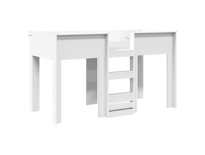 ZQQLVOO Etagenbett für Weiß 75 x 190 cm Holzwerkstoff Zwei Betten, Standardmatratzen, platzsparend, geteilte Räume, kleine Wohnungen, modernes Design, stabile Konstruktion