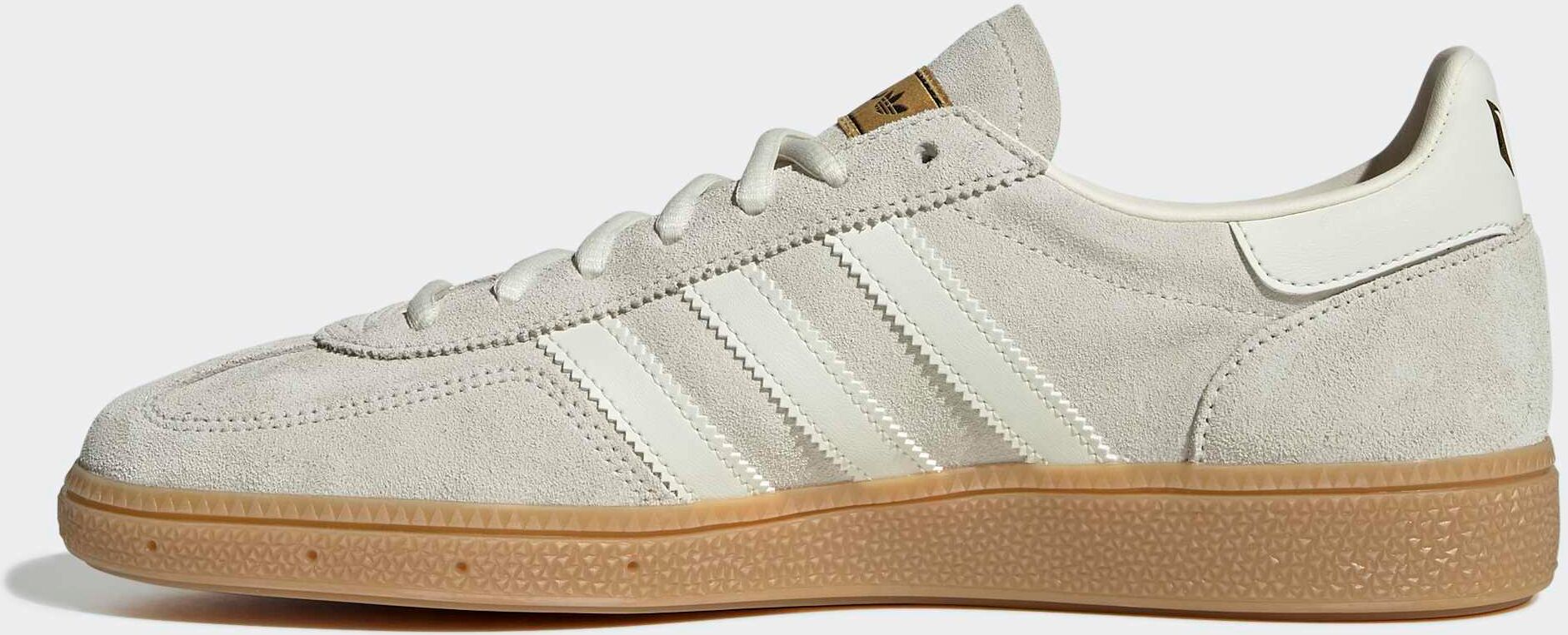 Sneaker ADIDAS PERFORMANCE "HANDBALL SPEZIAL MESSI", Gr. 43, ivory, ivory, gold metallic, Leder, Schuhe Sneaker ivory, ivory, gold metallic 43
