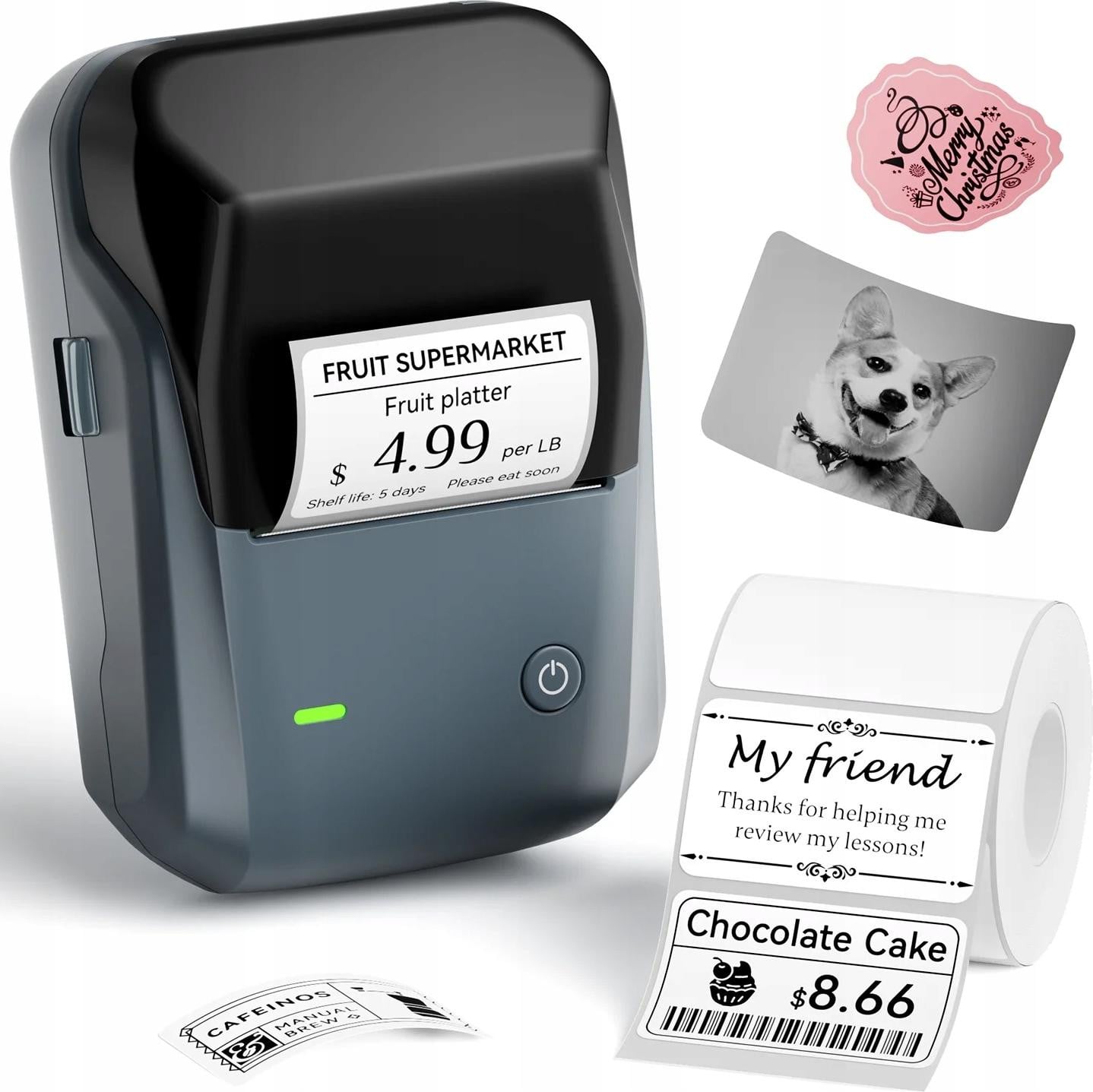 Niimbot B1 Thermische etikettenprinter voor zelfklevende labels met Bluetooth-connectiviteit