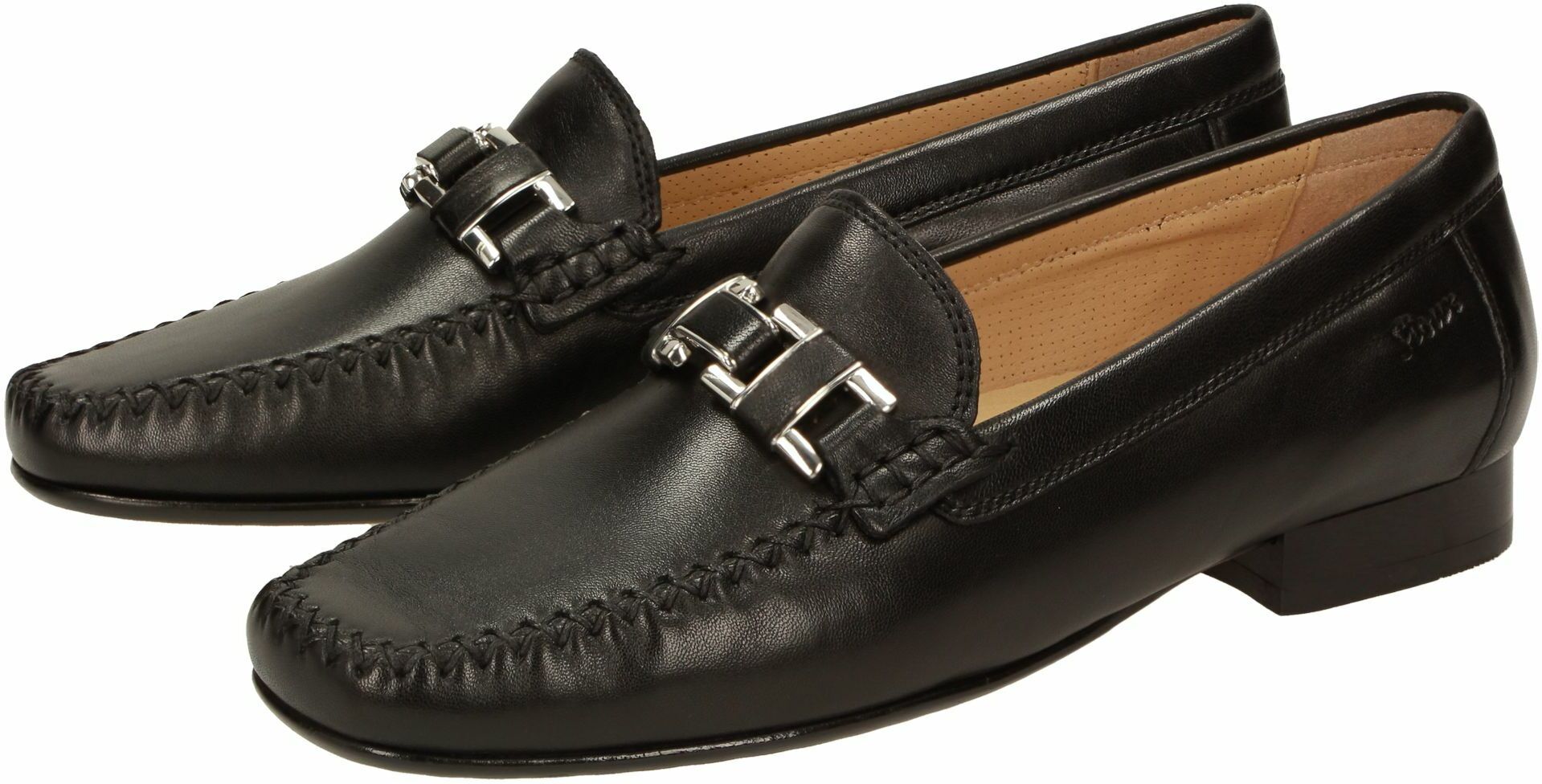 Slipper SIOUX "Cambria", Damen, Gr. 35 (UK 3), schwarz, Obermaterial: 100% Lammnappaleder LANA. 100% Gummi rubber., Schuhe Slipper