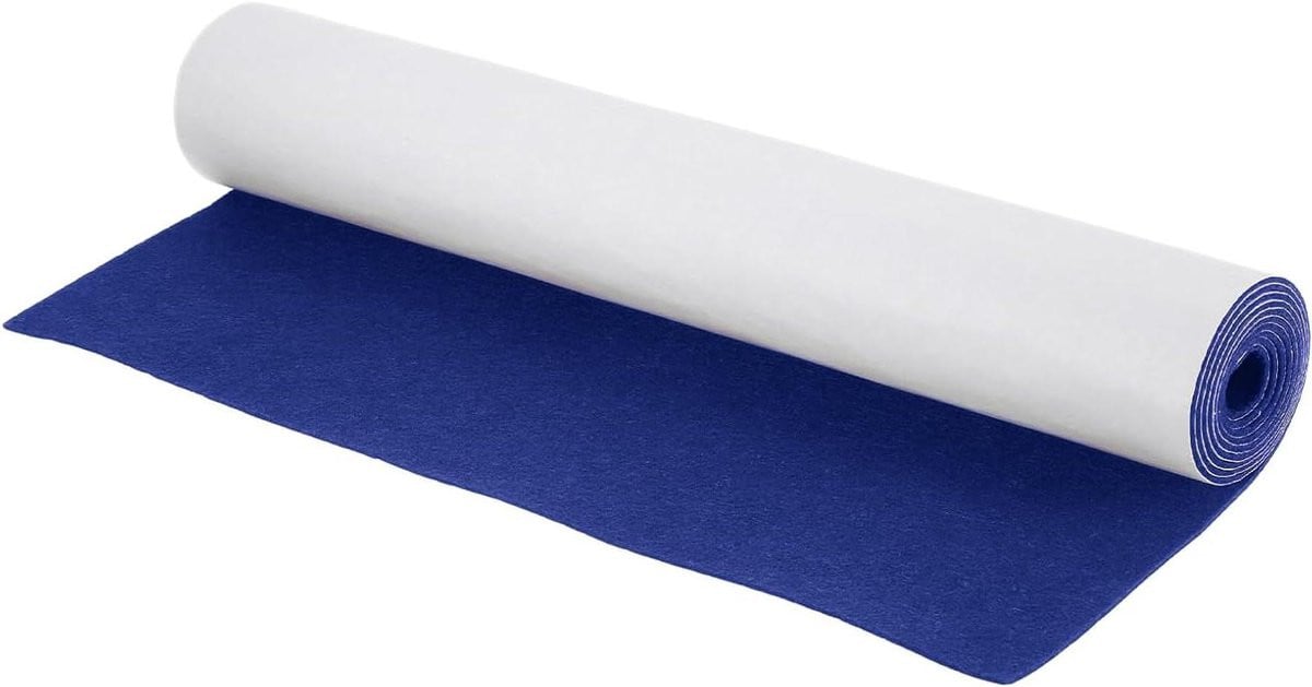 Zelfklevend Vilt Viltrol Donkerblauw - Meubels Beschermen - 40 x 220 cm