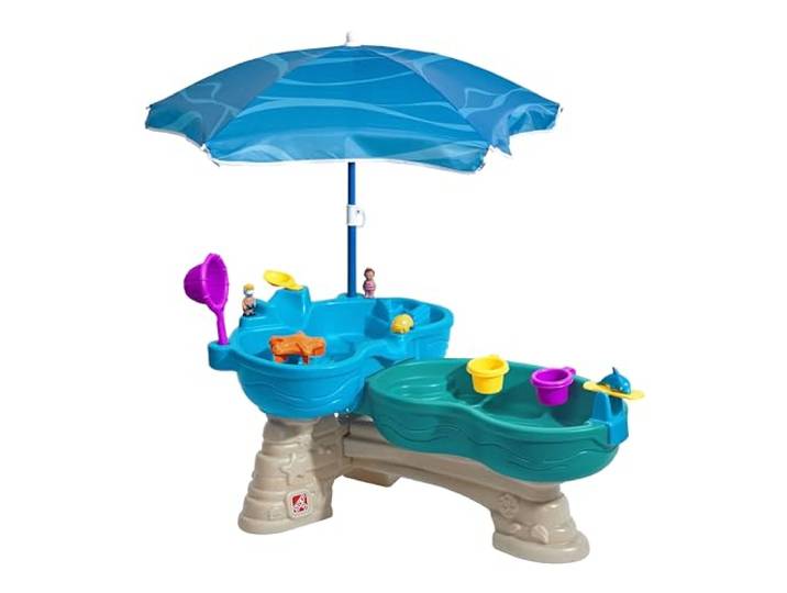 Step2 Spill & Splash Seaway Wasserspieltisch aus Kunststoff in Blau