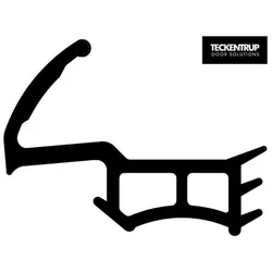 Teckentrup Zargendichtung Typ 3 für T30 / MZD HT8 waagerecht, Länge 1010 mm