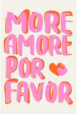 Inspired Finds More Amor Por Favor Nordic Pink Quote Wall Art Canvas Poster more Amor Por Favor 11.81x15.75in No Frame