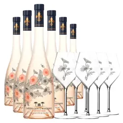 Weinpaket -  Fantastique Rosé 2024 - Château Sainte Marguerite + 6 Gläser Gratis - 6 Fl. - 4.5L