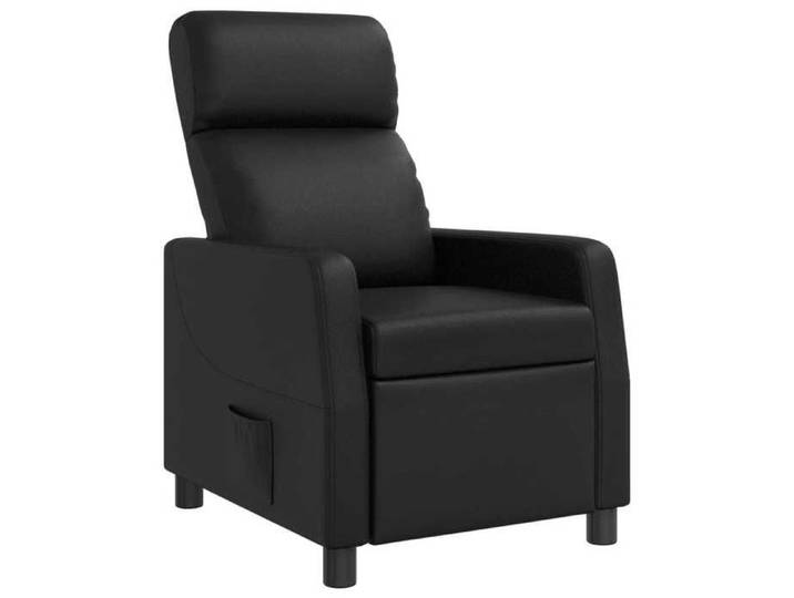 Nouveau Fauteuil inclinable Chaise simple 1 pc Noir Simili cuir poids:22.07 kg_345