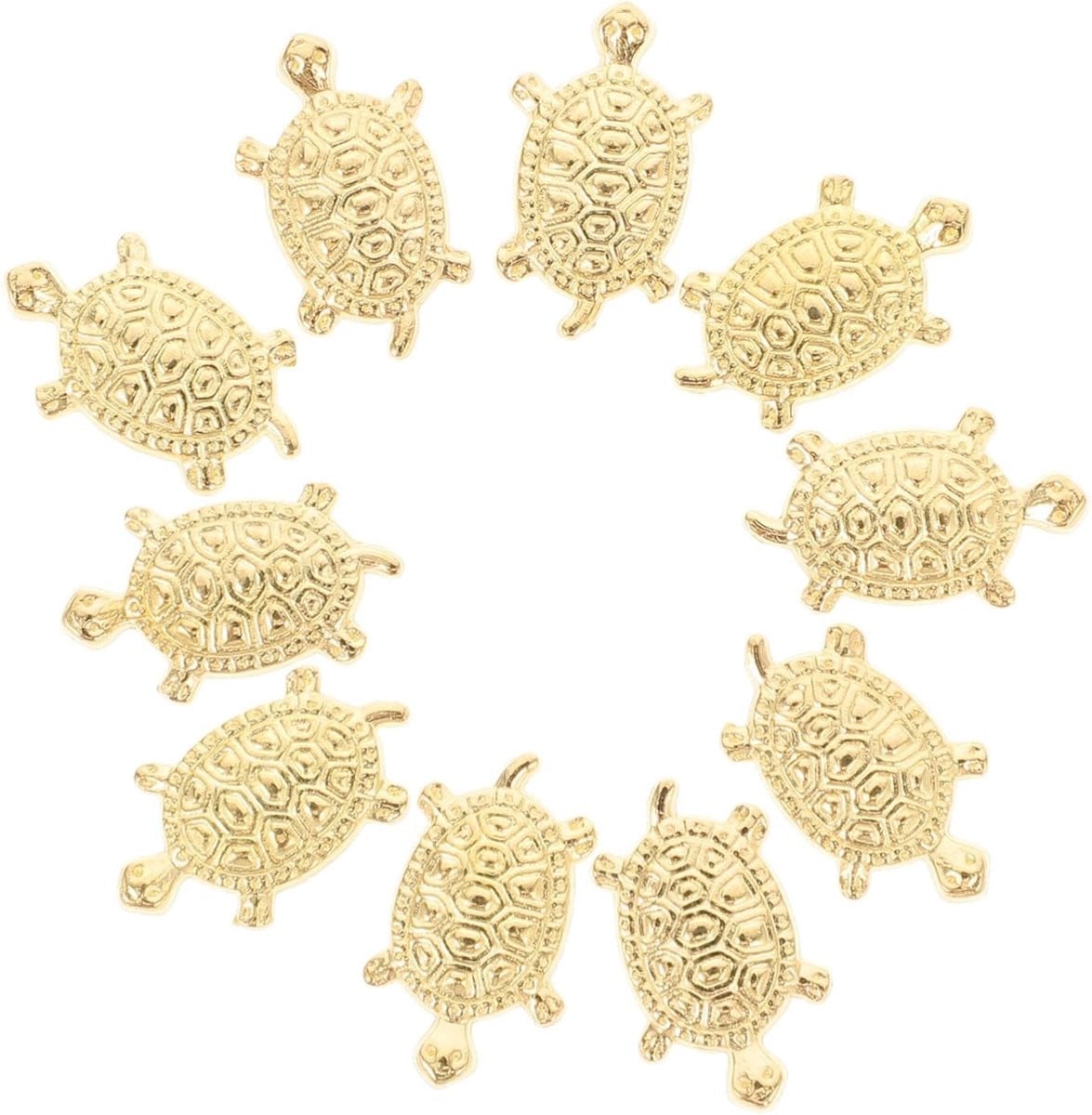 Gouden Miniatuur Schildpad Beeldjes voor Huisdecoratie - 1,7 cm
