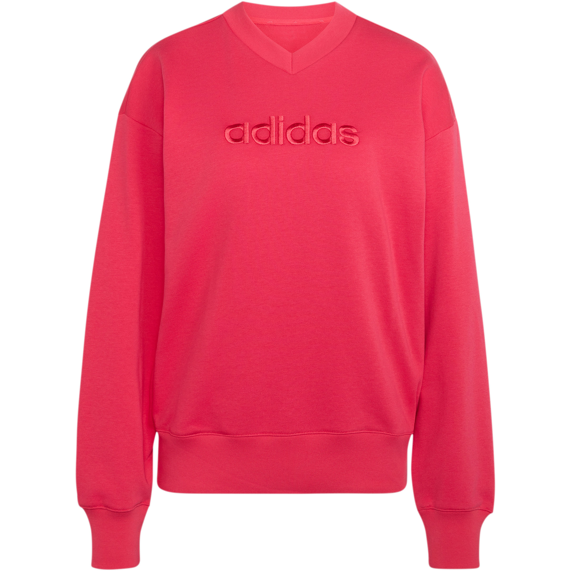 adidas Seasonal Essentials Satin Damen Pullover pink Größe M Lifestyle Widerstandsfähig