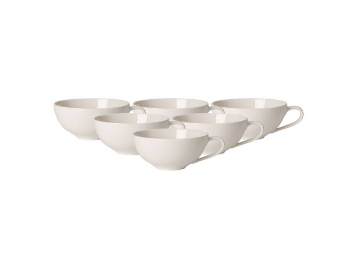 Tasse VILLEROY & BOCH Teetassen For Me 110 ml 6er Set weiß , weiß, Porzellan, Trinkgefäße, Tasse