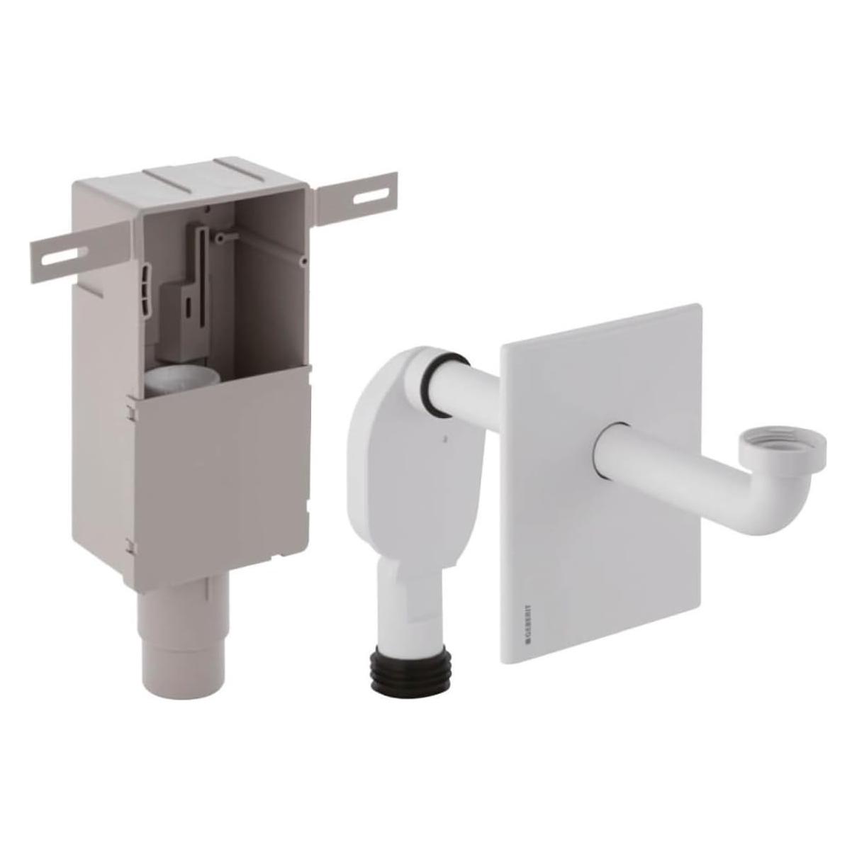 Geberit 151120111 builtin siphon for washbasin connector white alpin (151.120.11.1)