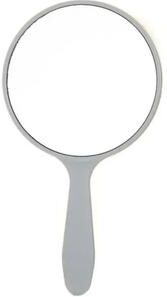 Uplift Picks Durable Round Handheld Makeup Mirror Portable Anti Fall Beauty Vanity Mirror gray (l)
