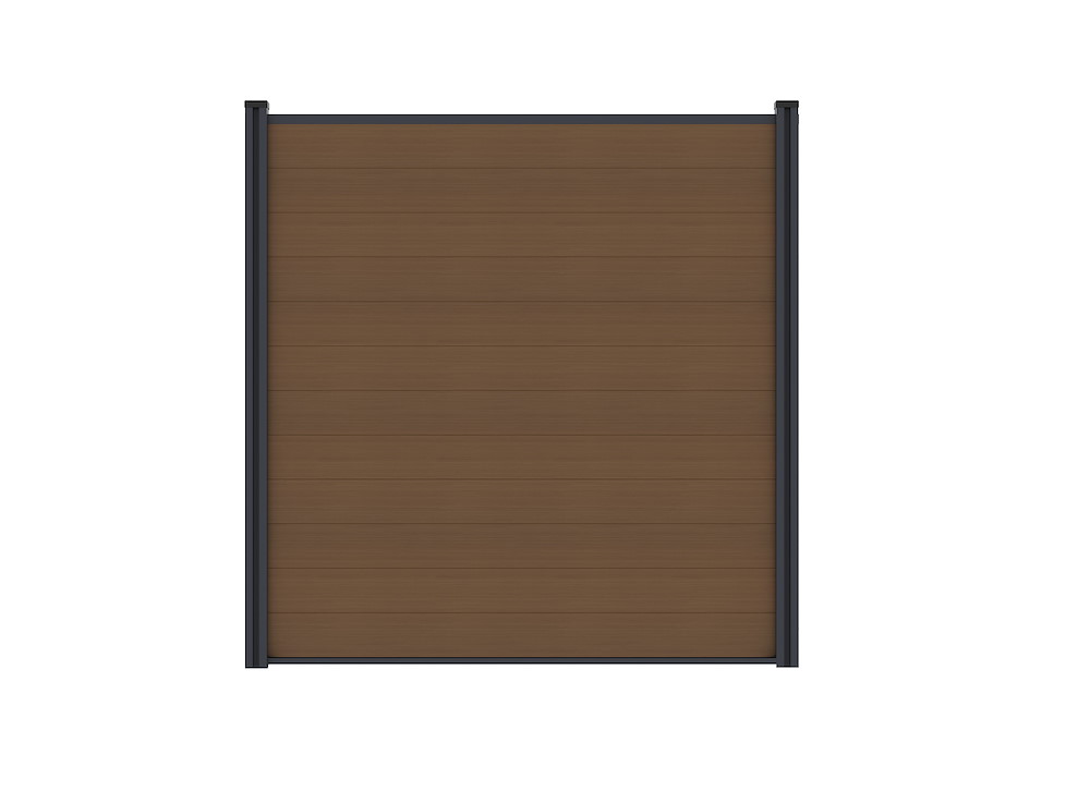 TETZNERJENT MAX WPC-Steckzaun, teak 175 x 172 cm 16971202