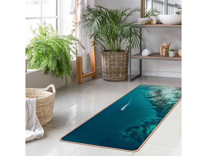 Läufer/Yogamatte Bootsausflug 183 x 61cm Türkis