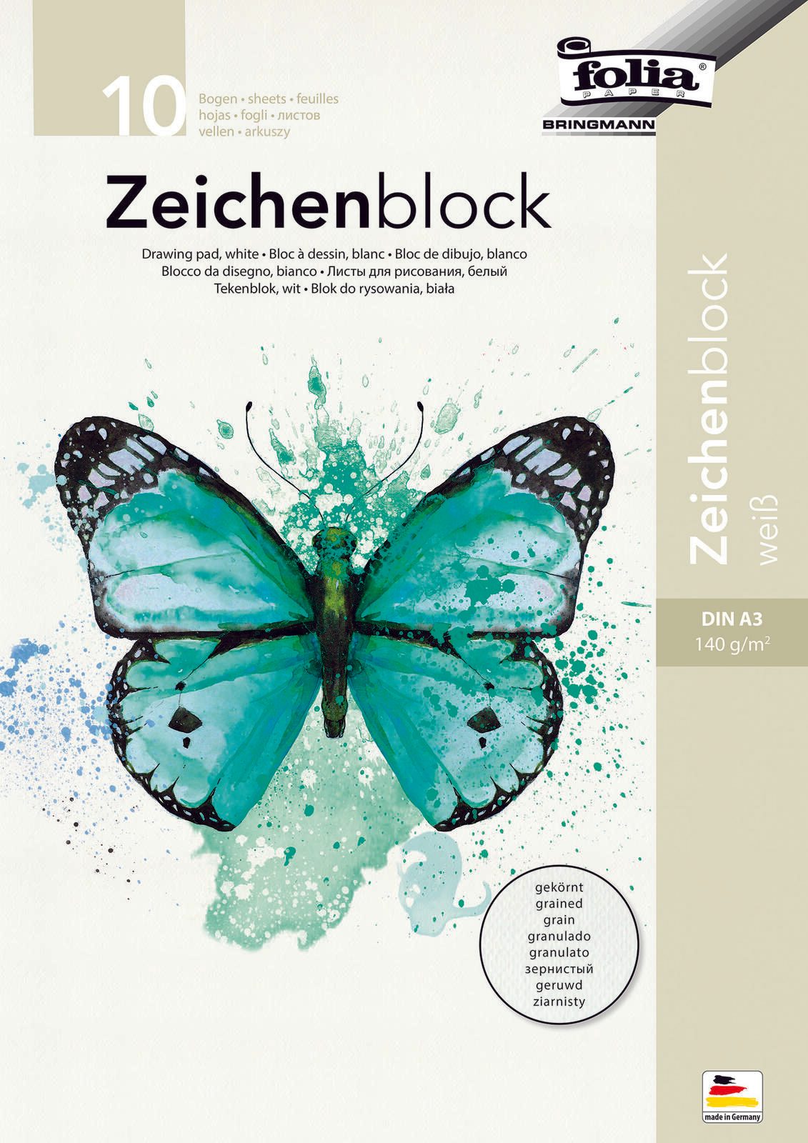 folia Zeichenblock DIN A3 10 Blatt 8202