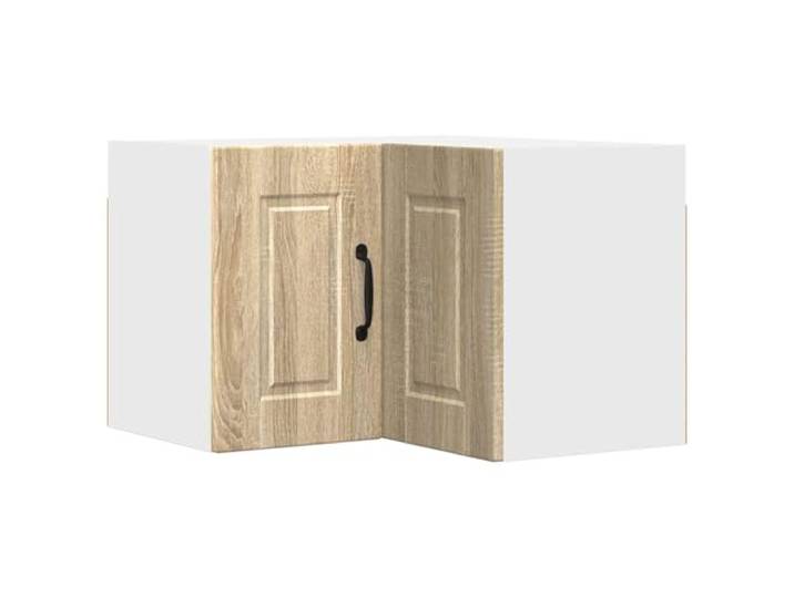 Leasha Eckschrank oben für Küche, Wandschrank, Küchenoberteil, Porto-Eiche, Sonoma, 57 x 57 x 40 cm
