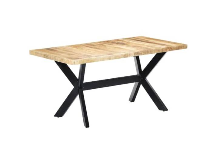 Makastle Esstisch 160x80x75 cm Raues Mangoholz