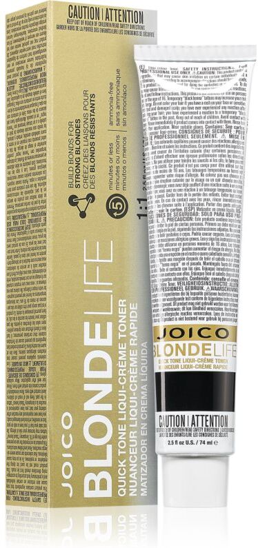 Joico Blonde Life Quick Tone Liqui fast toner for blonde hair shade Sand 74 ml